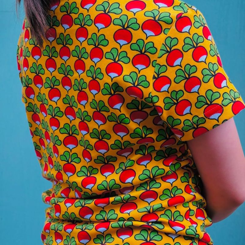 DUNS Sweden Kids Radish T-shirt - Citrus Yellow