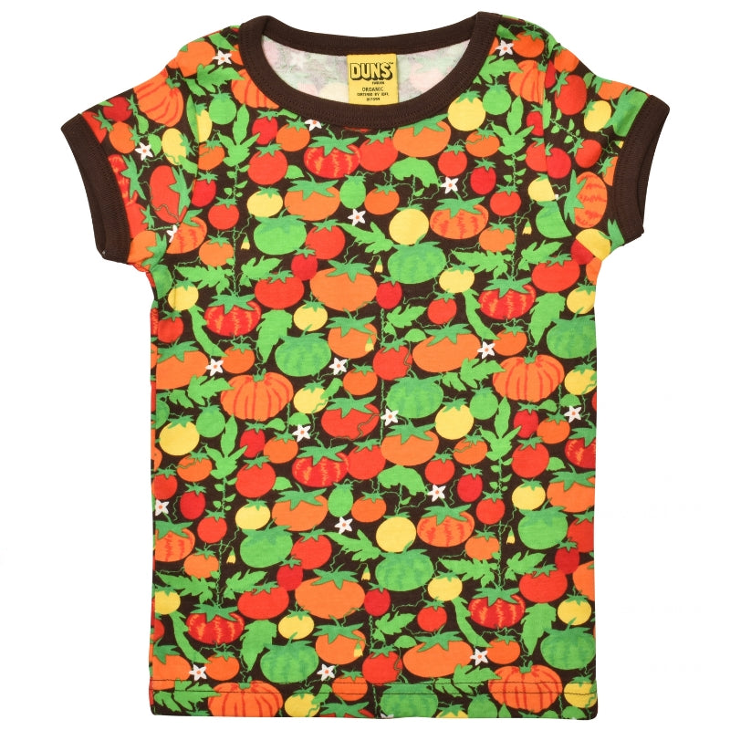DUNS Sweden Kids Tomatoes T-shirt - Dark Brown