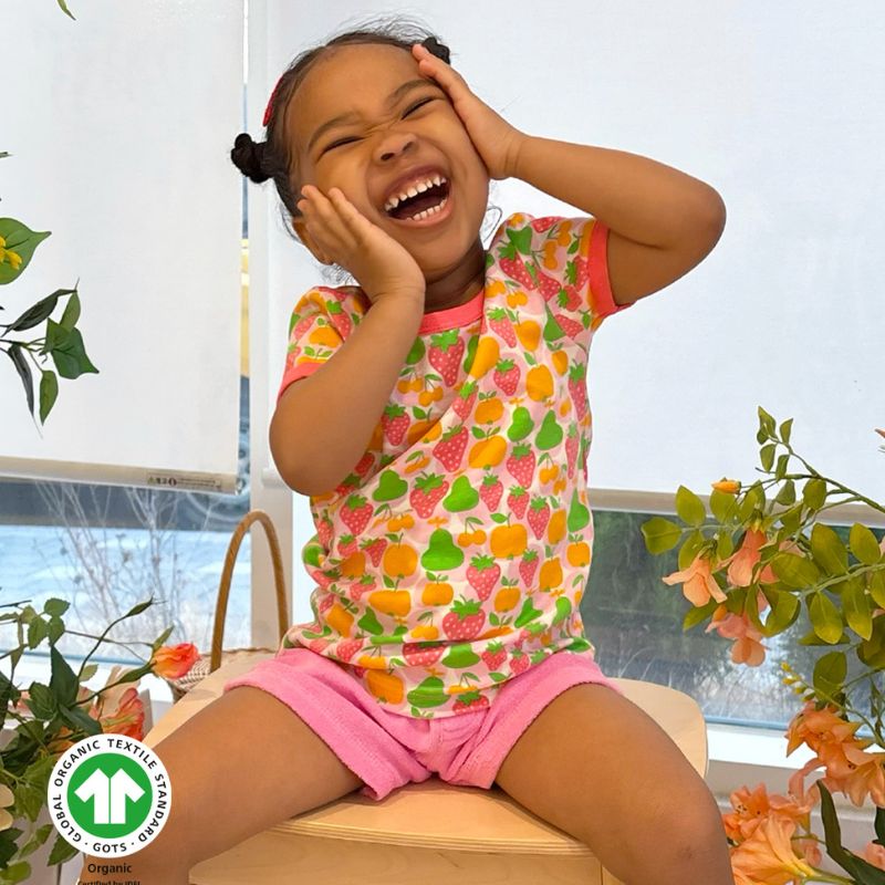 DUNS Sweden Kids Fruit T-shirt - Blushing Pink