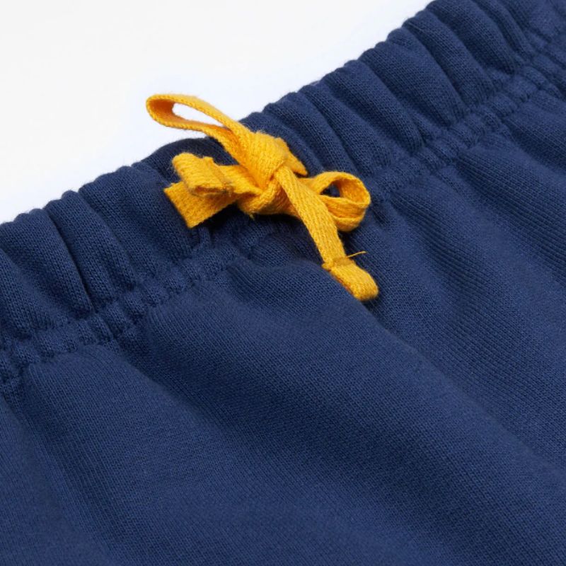 Frugi Character Crawlers Sweatpants - Navy Blue/Veg