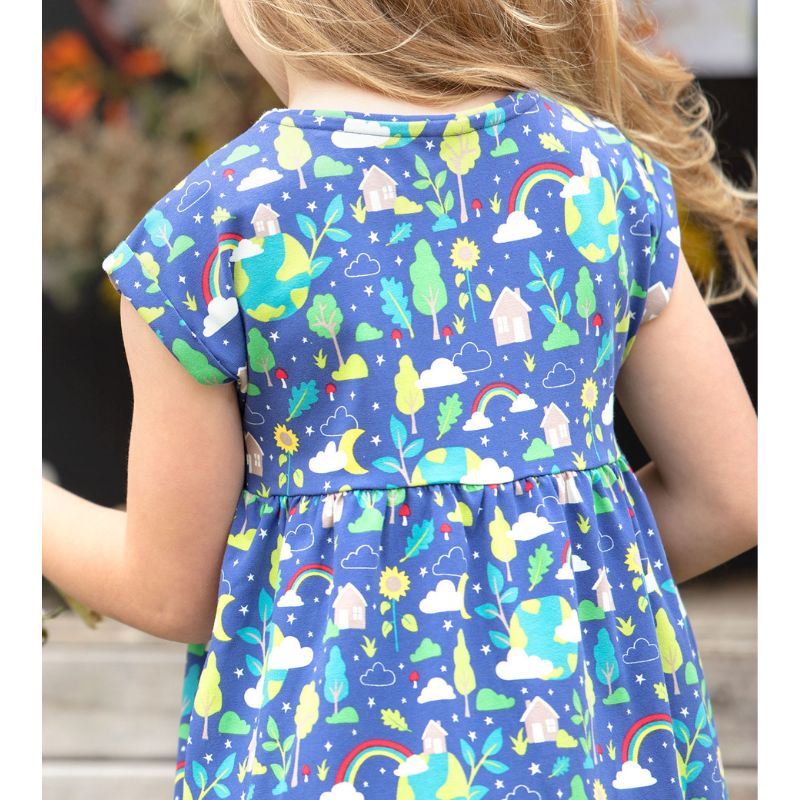 Frugi Celia Earth Day Dress - Short Sleeve
