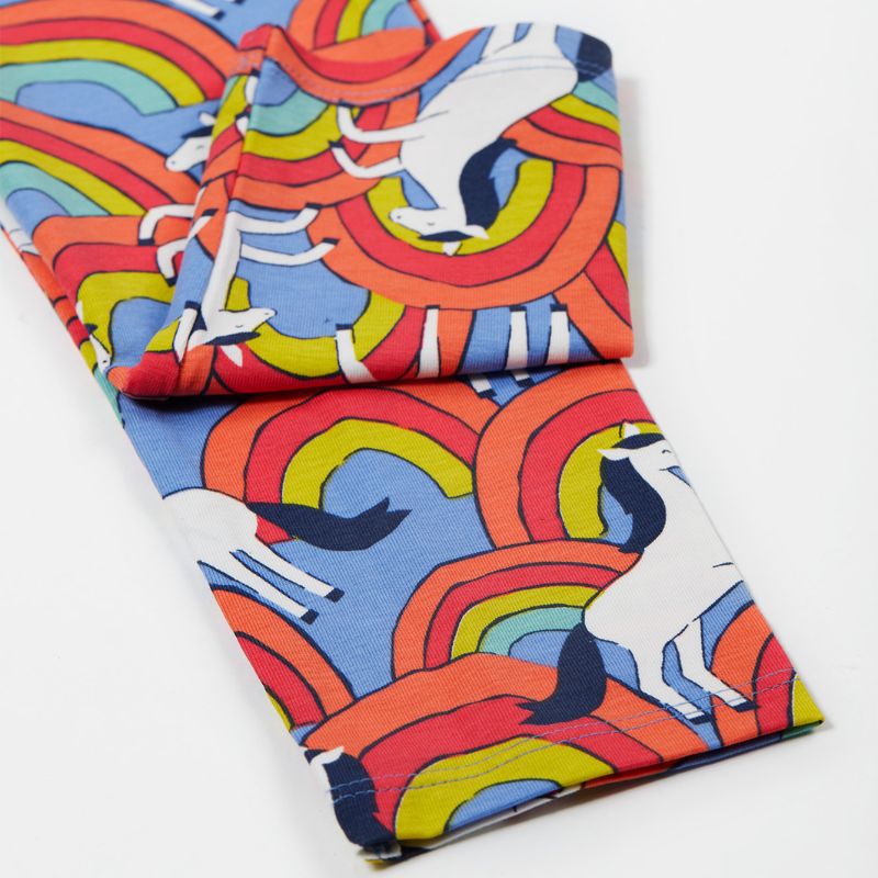 Frugi Leona Kids Leggings - Over The Rainbow
