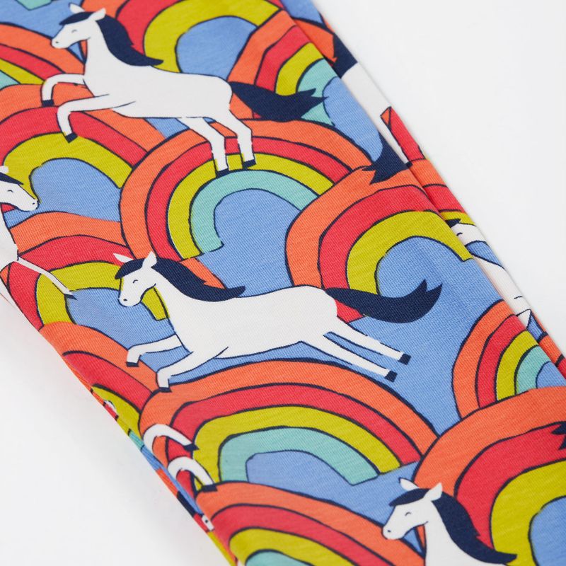 Frugi Leona Kids Leggings - Over The Rainbow
