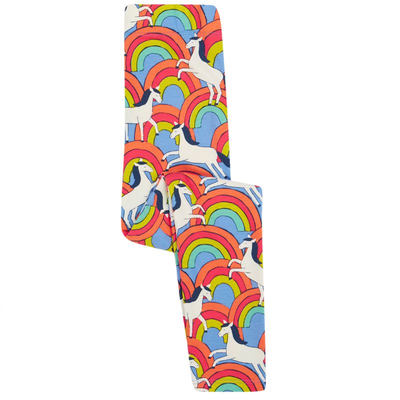 Frugi Leona Kids Leggings - Over The Rainbow