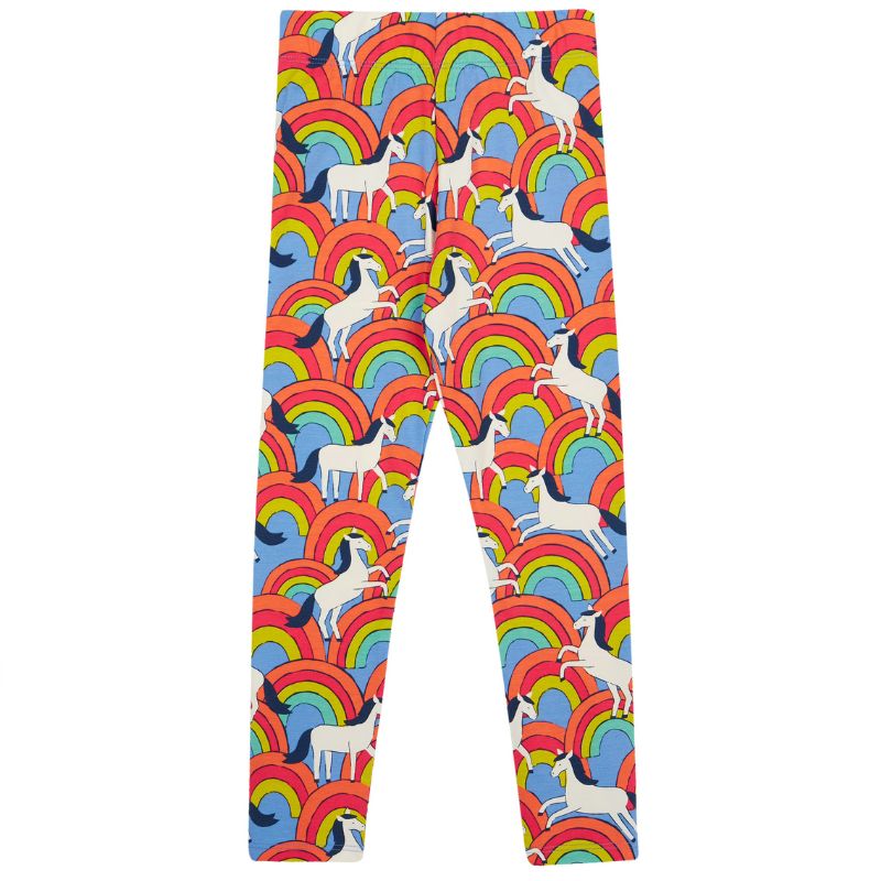 Frugi Leona Kids Leggings - Over The Rainbow