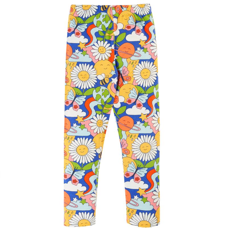 Frugi Libby Kids Leggings - Retro Happy