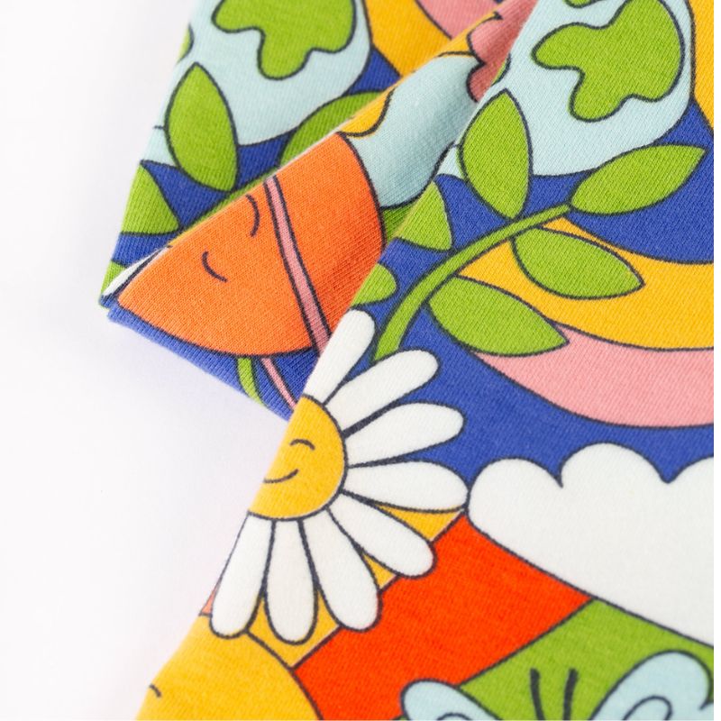 Frugi Libby Kids Leggings - Retro Happy