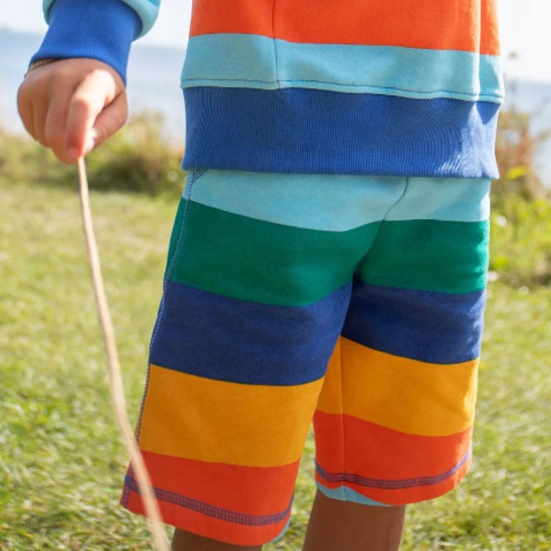 Frugi Samson Shorts - Bold and Bright Stripe