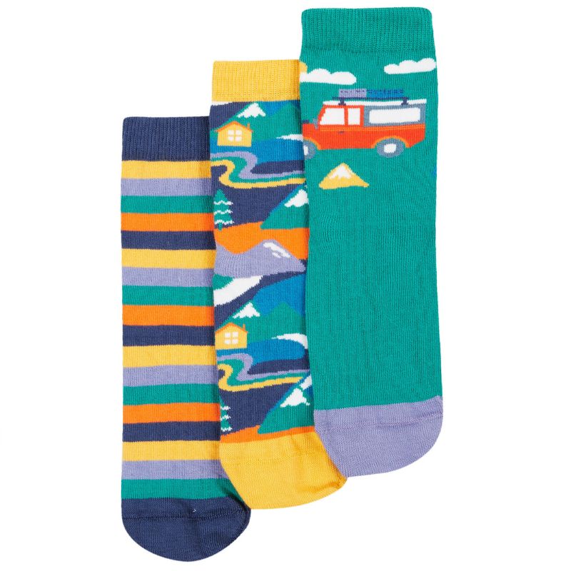 Frugi Rock My Socks - 3 Pack - Alpine Adventures