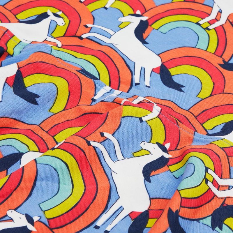 Frugi Spring Skater Dress - Short Sleeve - Over The Rainbow