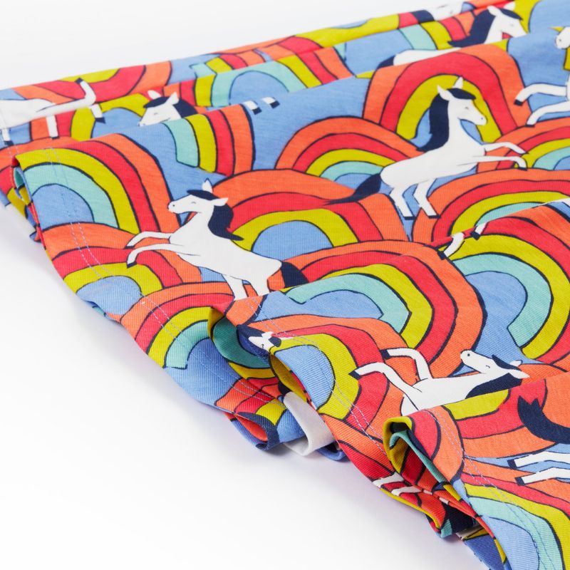 Frugi Spring Skater Dress - Short Sleeve - Over The Rainbow