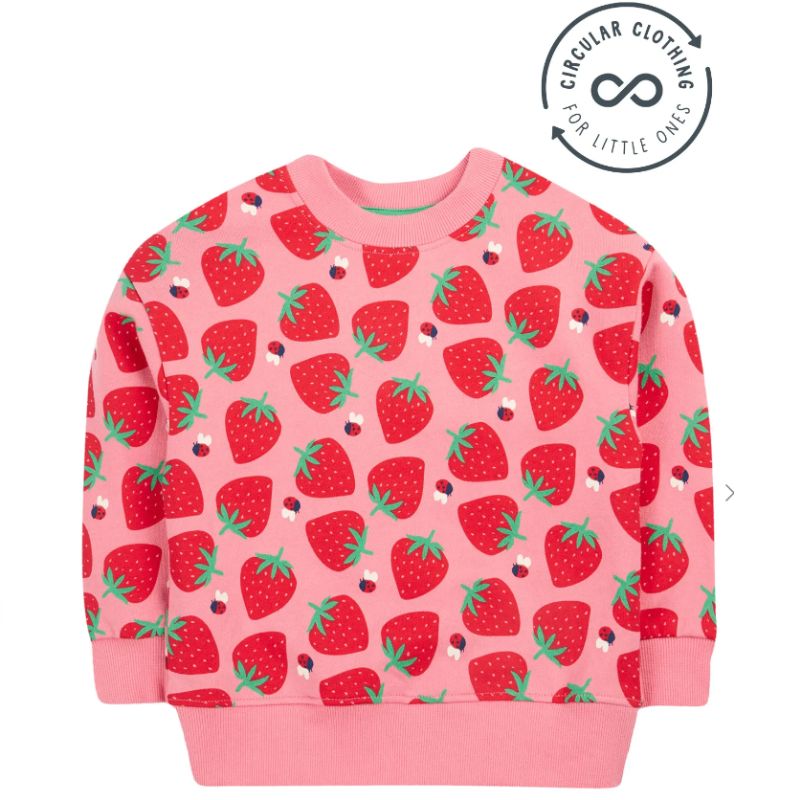 Frugi Superb Sweatshirt - Strawberry Pals