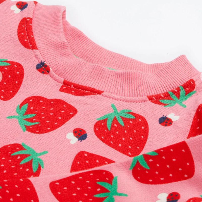 Frugi Superb Sweatshirt - Strawberry Pals