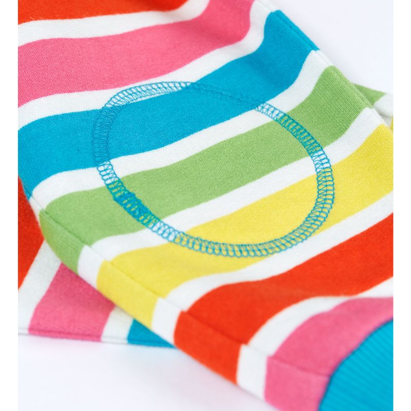 Frugi Switch Snuggle Crawlers - Soft White Rainbow