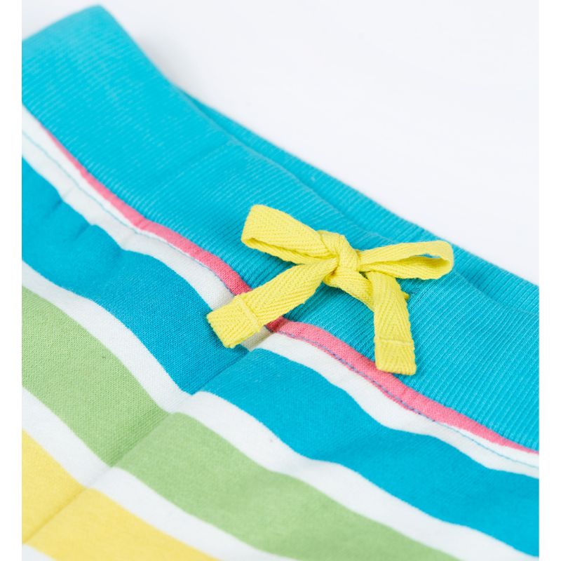 Frugi Switch Snuggle Crawlers - Soft White Rainbow