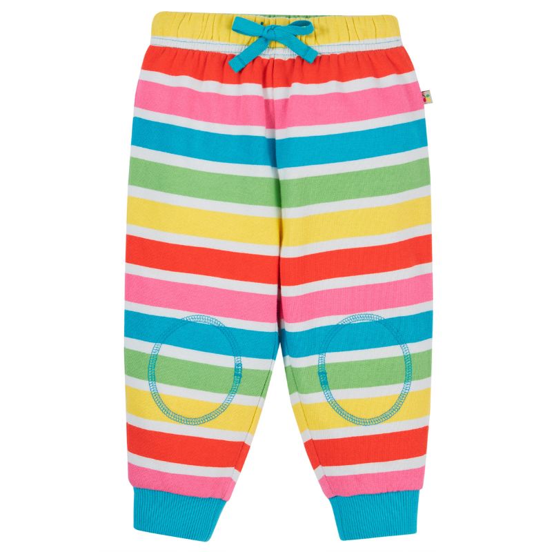Frugi Switch Snuggle Crawlers - Soft White Rainbow