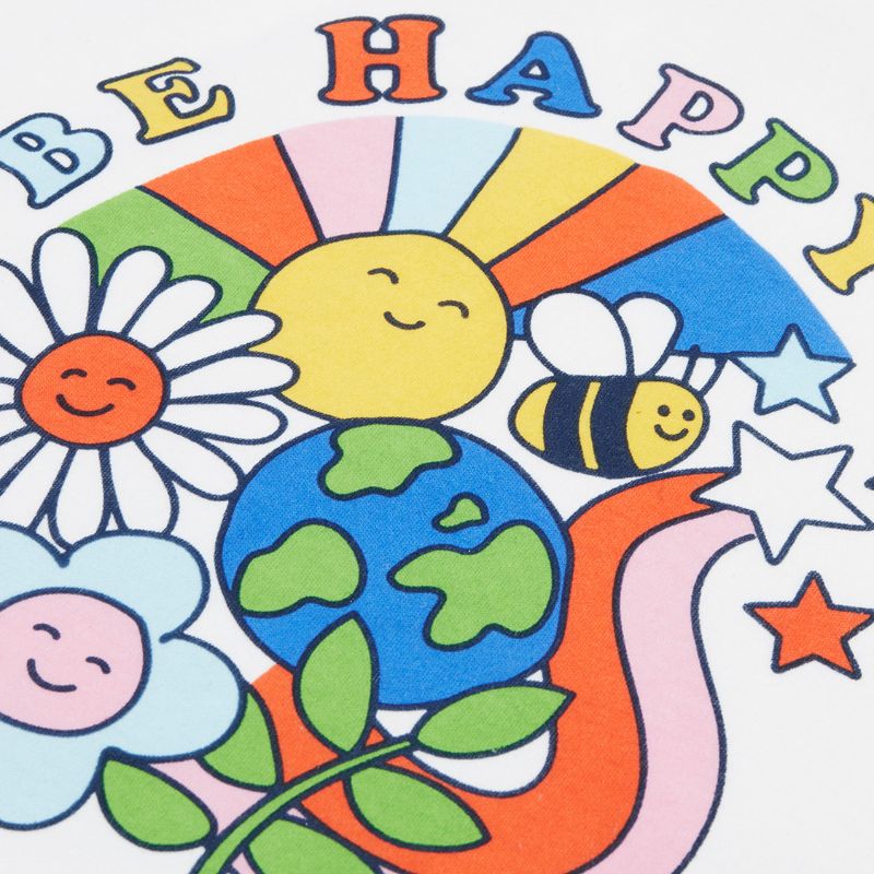 Frugi Tamar Raglan Long Sleeve Top - Be Happy