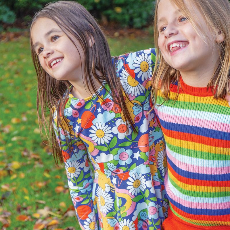 Frugi Zoe Knitted Jumper - Retro Stripe