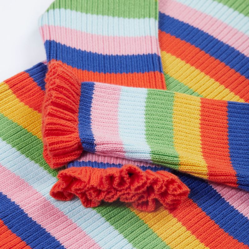 Frugi Zoe Knitted Jumper - Retro Stripe Closeup