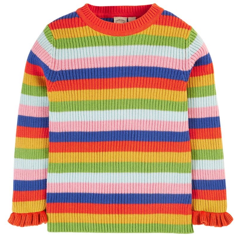 Frugi Zoe Knitted Jumper - Retro Stripe