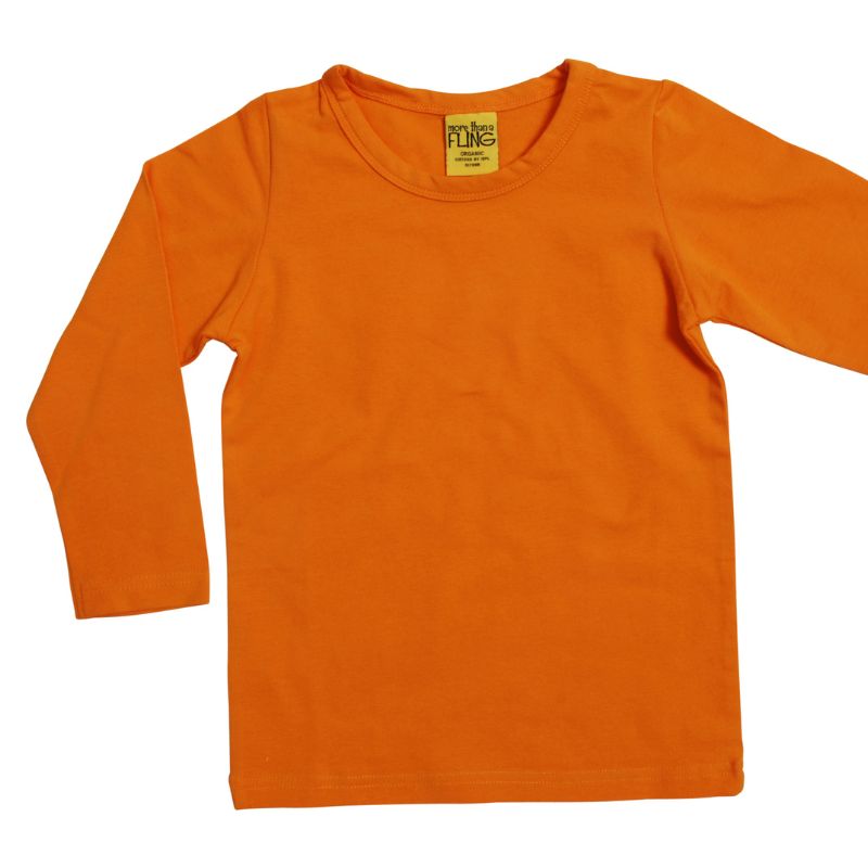 More Than A Fling by DUNS Kids Top - Bright Marigold Orange