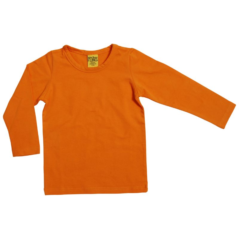 More Than A Fling by DUNS Kids Top - Bright Marigold Orange