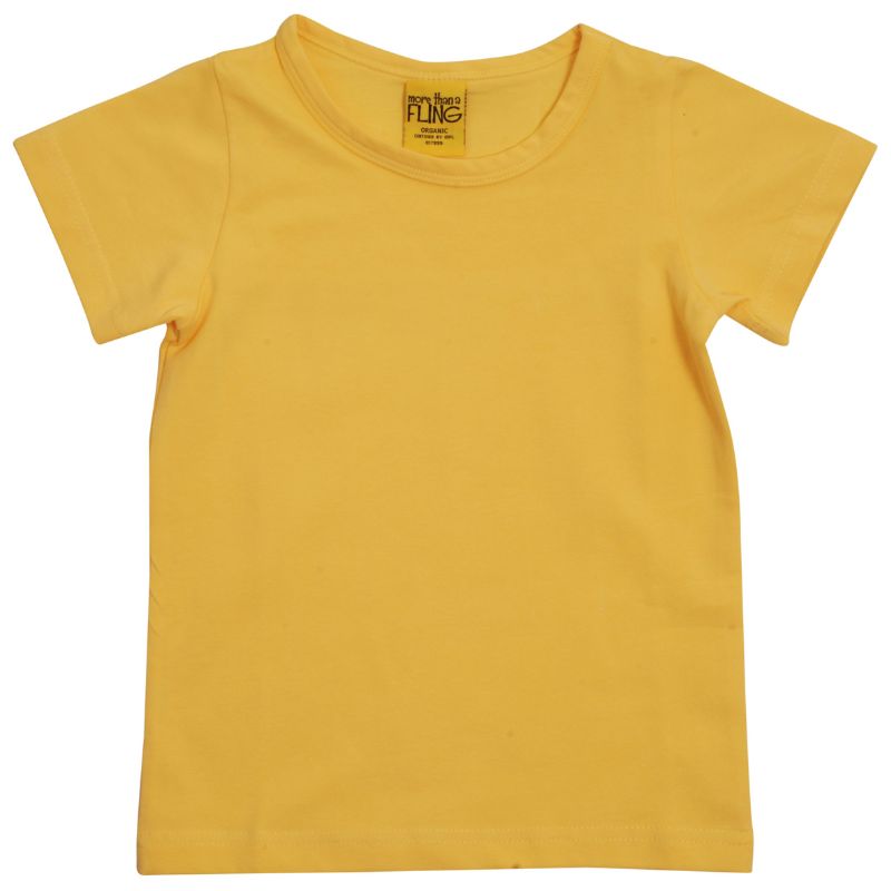 More Than A Fling by DUNS Kids T-shirt - Snapdragon Yellow