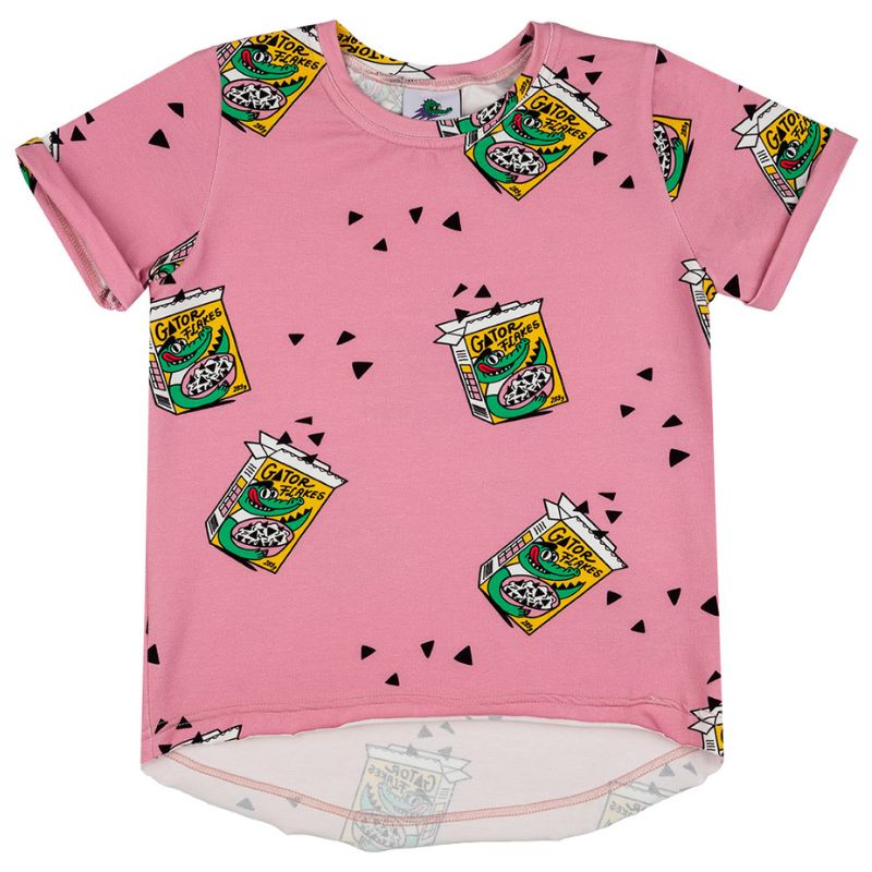 Raspberry Republic Gator Flakes Kids T-Shirt - Pink