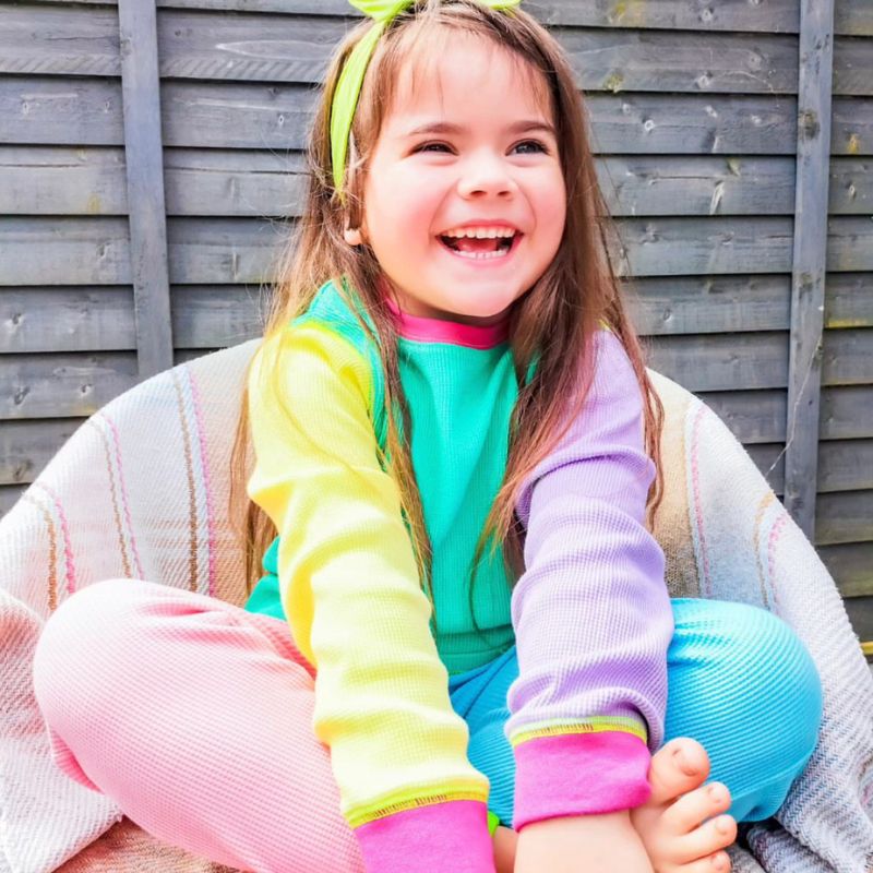 Slugs &amp; Snails 90s Neons Kids Waffle Cotton Set