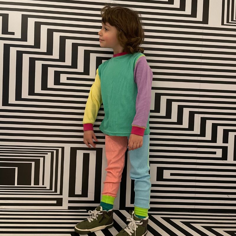 Slugs &amp; Snails 90s Neons Kids Waffle Cotton Set