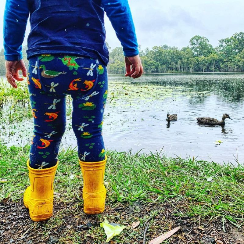 Slugs &amp; Snails Tights - Pond Life