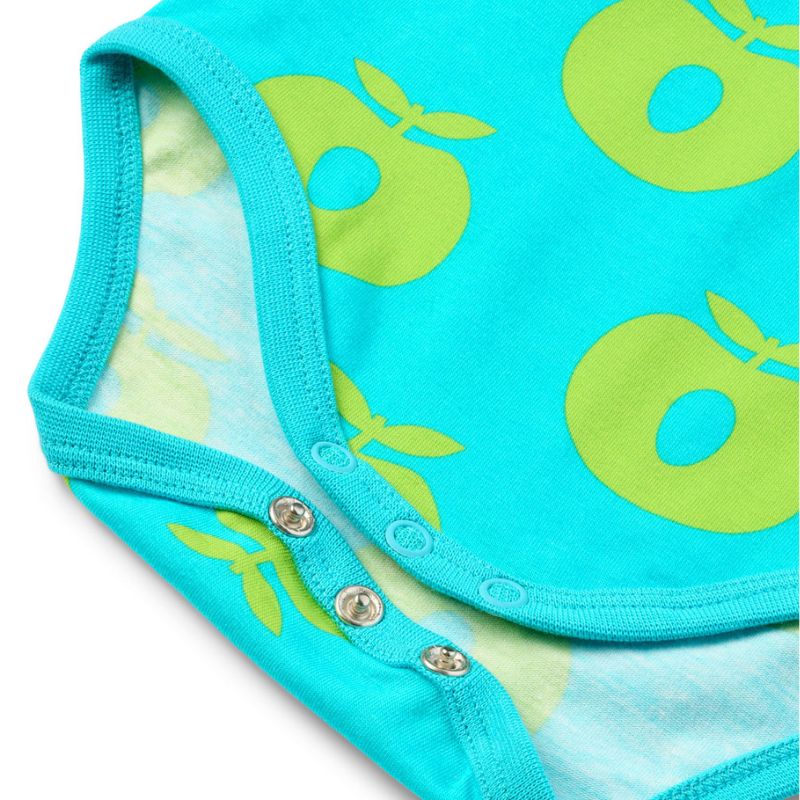 Smafolk Apple Bodysuit - Blue Atoll Closeup