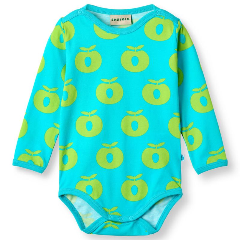 Smafolk Apple Bodysuit - Blue Atoll