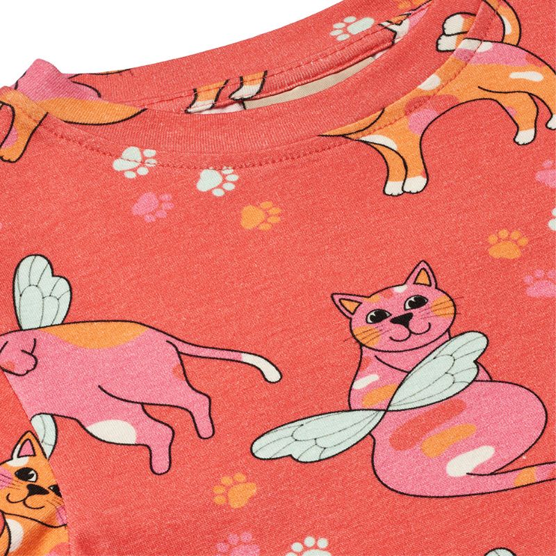 Smafolk Cat T-Shirt - Pink Punch