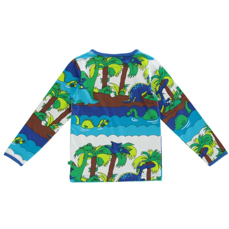 Smafolk Dinosaur Top - Blue Atoll