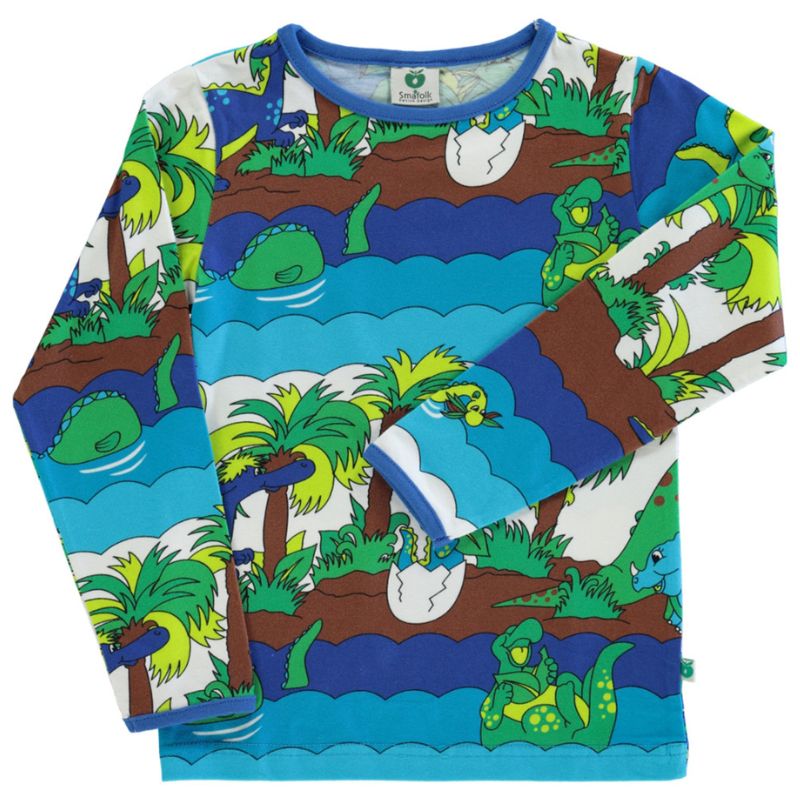 Smafolk Dinosaur Top - Blue Atoll