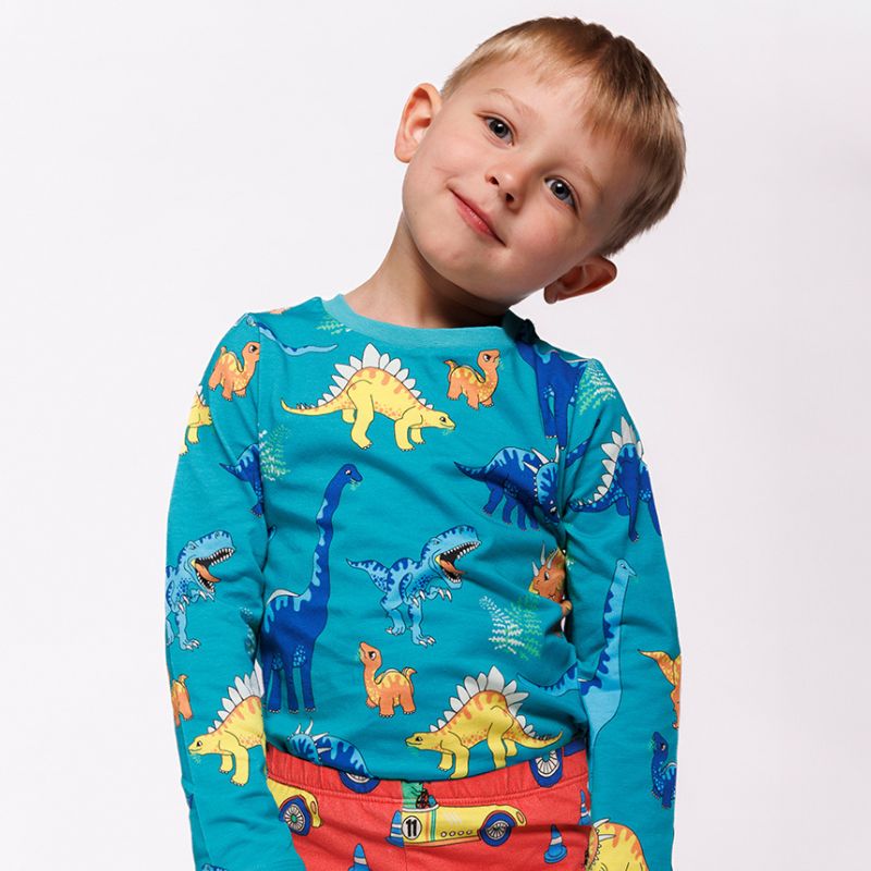 Smafolk Dinosaur Top - Teal
