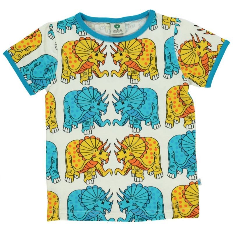 Smafolk Dinosaur T-Shirt - Cream