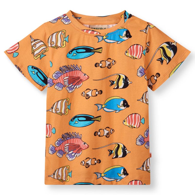 Smafolk Fish T-Shirt - Papaya Orange
