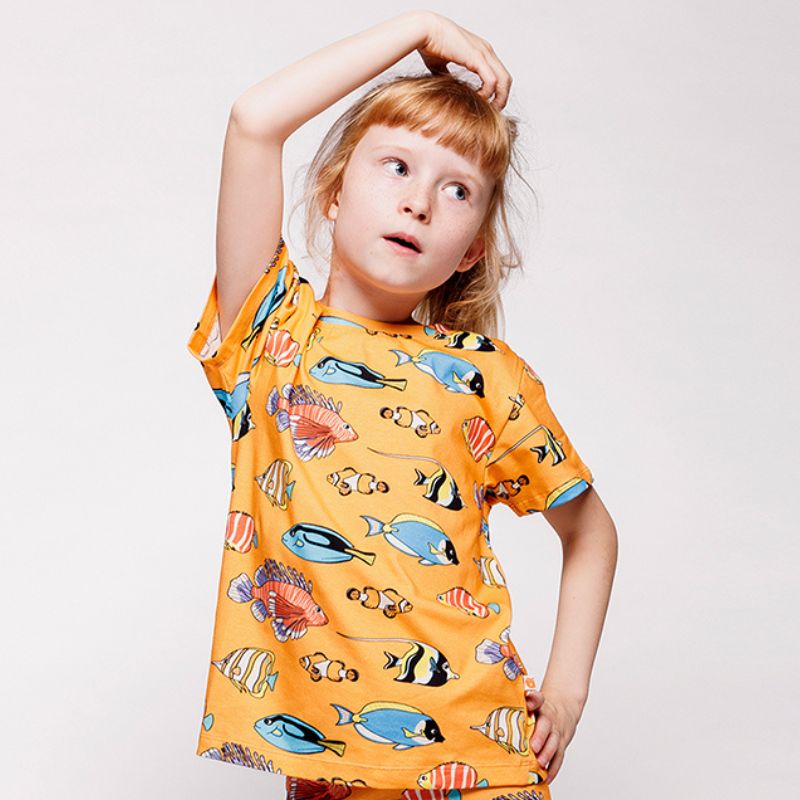Smafolk Fish T-Shirt - Papaya Orange