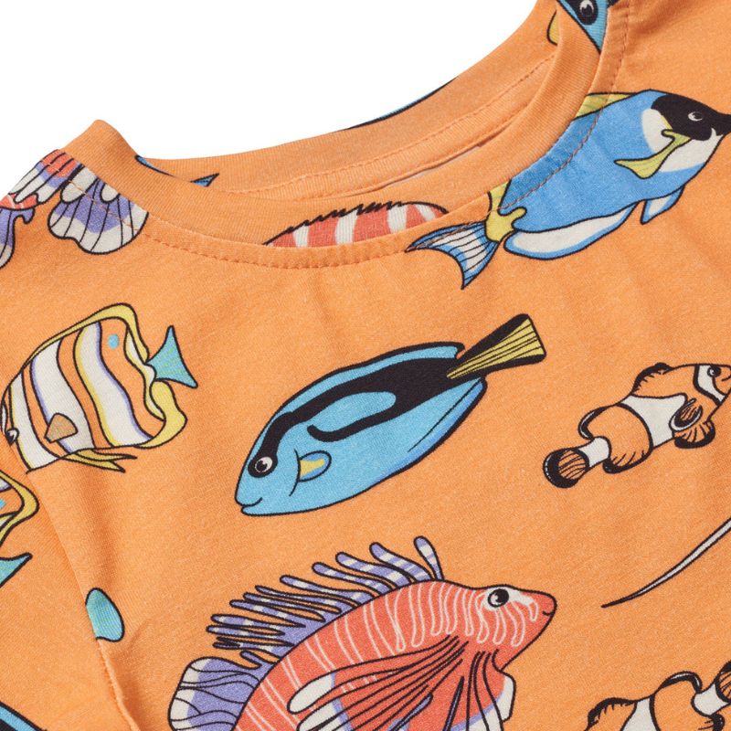 Smafolk Fish T-Shirt - Papaya Orange