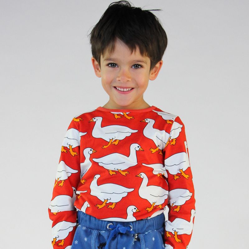 Smafolk Goose Top - Grenadine Red