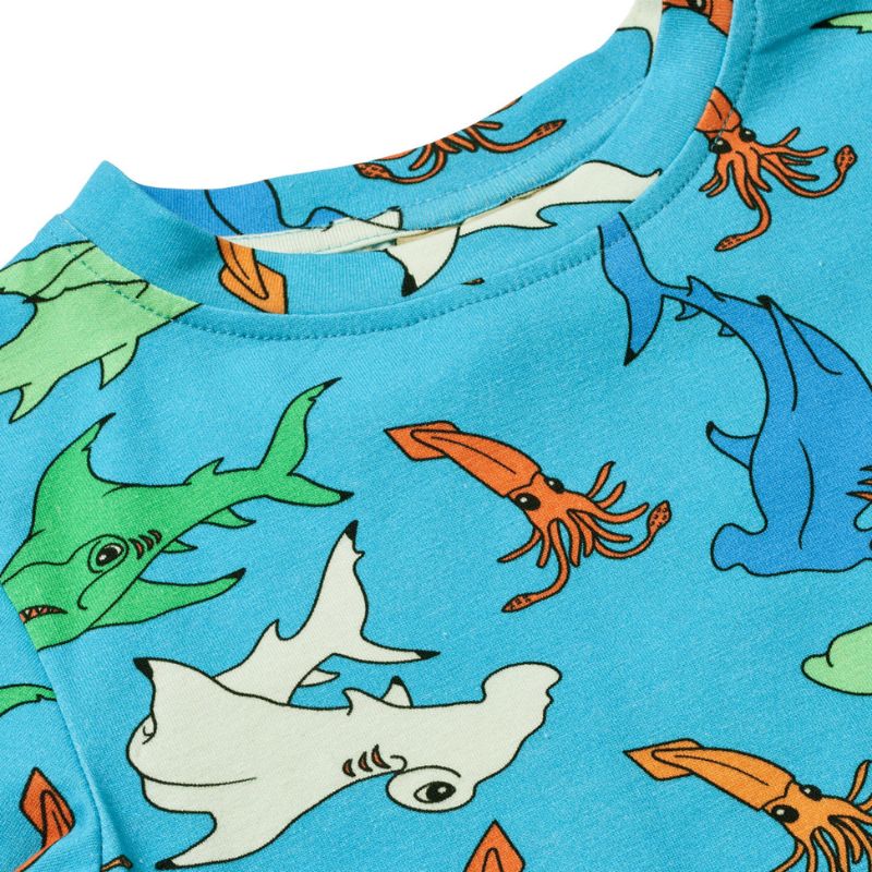 Smafolk Hammerhead Shark T-Shirt - Blue Atoll