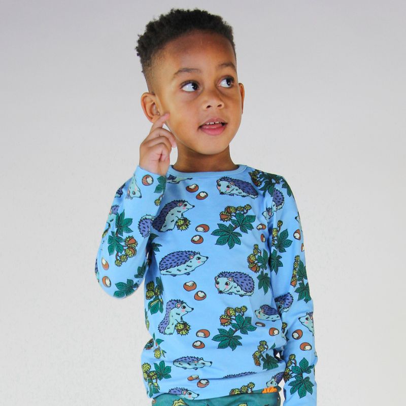 Smafolk Hedgehog Top - Alaskan Blue