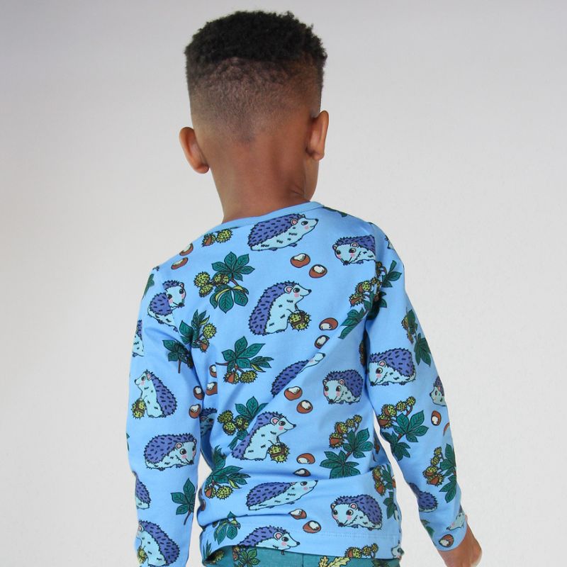 Smafolk Hedgehog Top - Alaskan Blue
