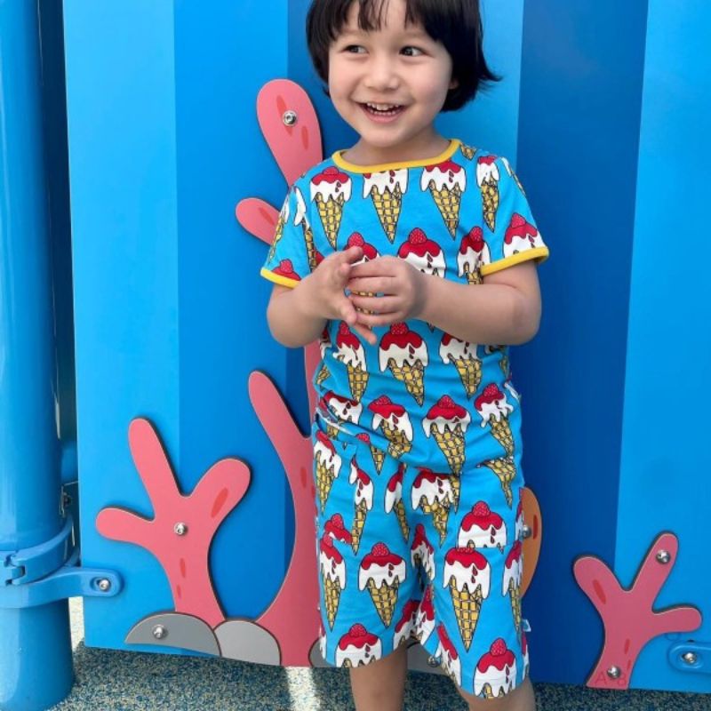 Smafolk Ice Cream Shorts - Ocean Blue