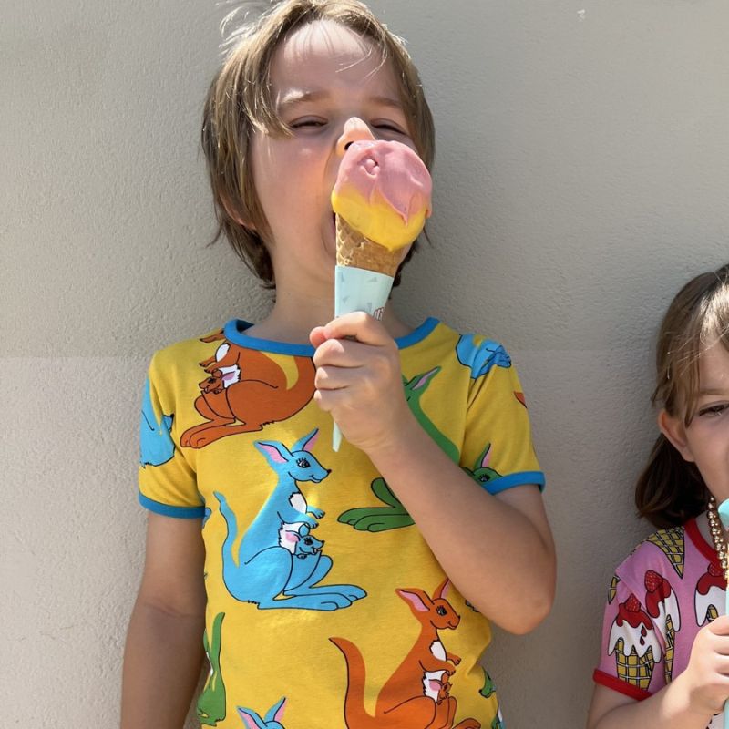 Smafolk Kangaroo T-Shirt - Yellow