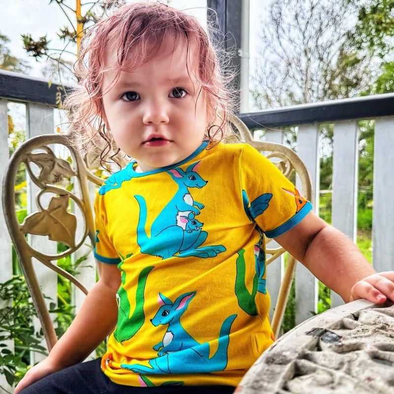 Smafolk Kangaroo T-Shirt - Yellow