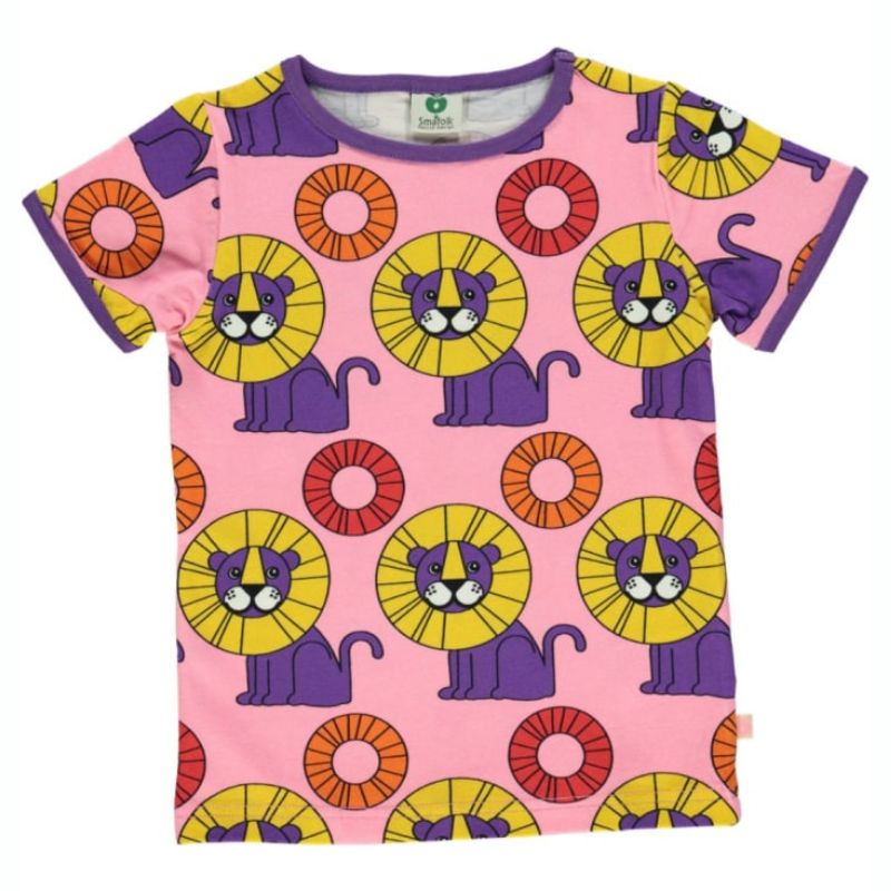 Smafolk Lion T-Shirt - Sea Pink
