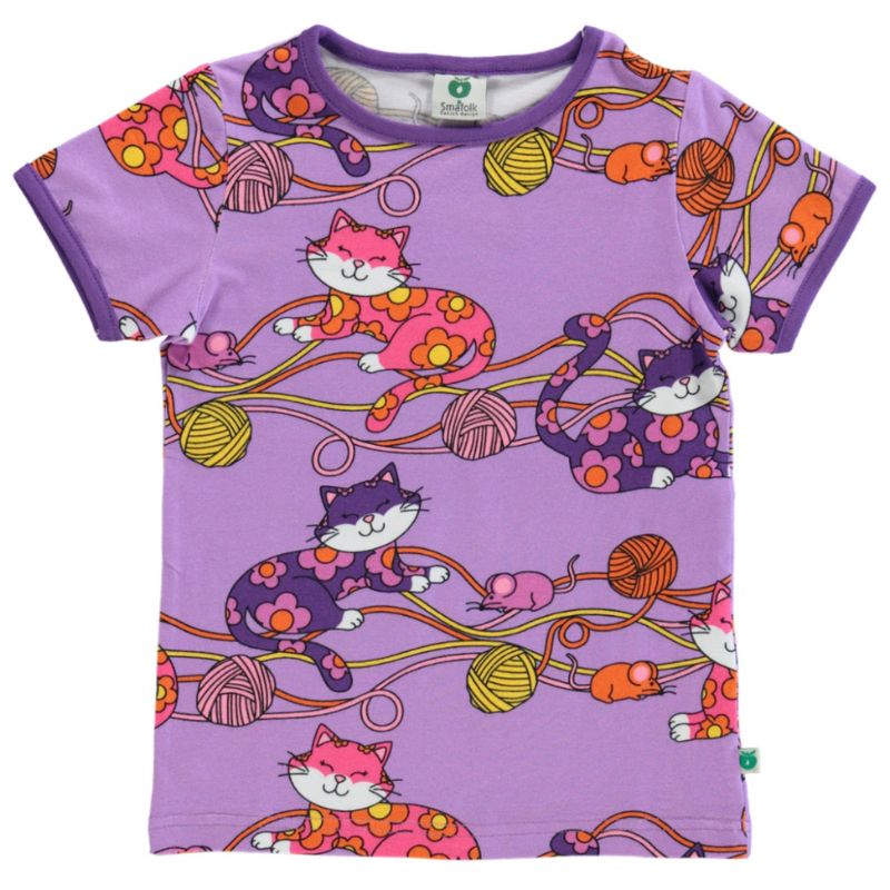 Smafolk Cats T-Shirt - Viola Purple